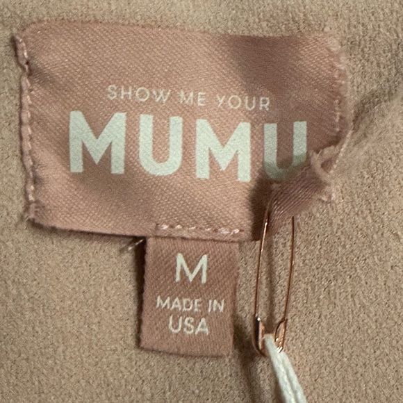 NWT Show Me your Mumu Paris Gown Dusty Blush Stretch - Picture 12 of 14